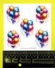 Confetti Party Balloons Stickers Sheet