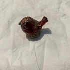 Rinestone Red Bird Trinket Box Hinged