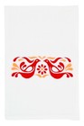 Embroidered Flour Sack Towel - Vintage Friendship Pattern - 26 Inch X 26 Inch   
