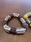 Made In Ghana Beautiful Bracelet-african Trade Beads-ghana Lot Of 2