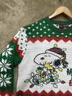 Peanuts Snoopy Men s Holiday Ugly Christmas Sweater Green Size S