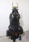 Custom-made 1 1 Japanese Samurai Armor Black Ordinary Gusoku Style Wearable Set