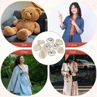 Cover Button Kits  10pcs  - Fabric Button Maker Covered -  khaki - 0 8 In 