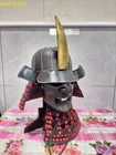 Japanese Armored Warrior Helmet Mask Wearable Props Cosplay Halloween Party Gift