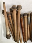 Wood Spools Bobbins Wooden Industrial 3 -8 75  Vintage Quills Mix Lot-30 