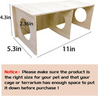 Wooden Hamsters 2-chamber Hideout-tunnel Multi Chamber Exploring Toy Hamster Exp