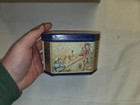 Vintage J   P Coats Six Cord Thread Tin Box  Sewing Collectible Craft Supply Tbc