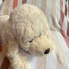 Fao Schwarz  Plush Stuffed Animal Dog  lying Toy