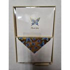 Punch Studio E2 10 Elegant Thank You Note Cards 3 5  X 5  Butterfly 44637 Defect