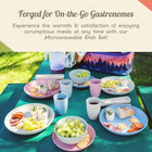 8-piece Mountain Sage Outdoor Dinnerware Set For Stylish Dining Al Fresco