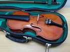 Vintage 1970s Skylark 1 8 Violin With Bow   Case - Missing 1 String 