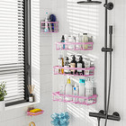 Adhesive Shower Caddy Organizer Shelves Rack - 5 Pack Corner Bathroom Storage Or