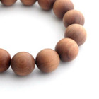 India Laosan Sandalwood Fragrant Wood Incense Bracelet Prayer Beads 15mm  968