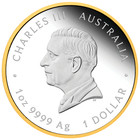 2026 Australia First Gold Rush 175th Anniversary 1oz Silver Proof Gilded  1 Coin