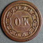1864 127 248b Patriotic Civil War Token R-3 Lincoln  o k  