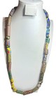 Vintage African Trade Bead Necklace Mixed Millefiori   Venetian Cane Beads 16   