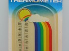 Vntg Decorative Rainbow Thermometer Springfield Made In Usa Nos Indoor outdoor