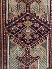 Antique Hand Made Sarab Runner  3 8  X 7 