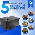 5 Gallon Hydraulic Fluid Reservoir Tank 14 Gauge 1-1 2 Fnpt 3 4 Fnpt Strainer