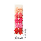 10pcs set Mini Small Baby Girl Kids Ribbon Hair Clip Bows Clips Cute Bow School   