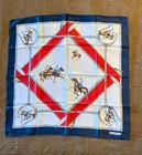 Vtg New In Orig  Package Celine Paris Signed Handrolled Silk Scarf  Italy