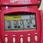 Red Lighted Poker Electronic Handheld Game - Radica 2003 - Tested   Working