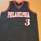 Allen Iverson Signed Philadelphia 76ers  3 Jersey Jsa Witnessed Wb120626