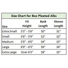 Box Pleated Alb With 9  Ihs Lace Edging