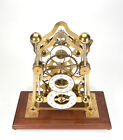 Vintage English Devon Harrison Grasshopper Double Pendulum Skeleton Sea Clock