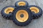 4 Galaxy Hulk L5 10-16 5 Skid Steer Tires rims wheels For Cat-10x16 5 Heavy Duty