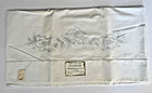 2 Vintage Stamped Pillowcases Embroidery Flowers  20 X 32  100  Cotton Rn14500