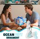 Mermaid Figurine - 4 4 Inch Blue Mosaic Tail Mermaid Statue  Beach Theme Home De