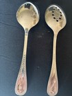 Vintage Gourment Promise  gp  18 10 Nouveru Sterling 2 Large Spoon 