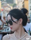 Chanel Women Sunglasses Authentic Ch5422 White Letters Logo Designer Gray Lens