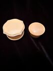 Lot Of 2 Vintage Celluloid Vanity Powder Containers