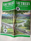  may 16  1954  southern Railway System Timetable Train Schedule Brochure