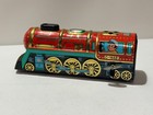Vintage Wind Up Tin Toy  Overland Express  - Yone Toys  Japan Train Engine
