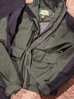 Cabelas Guidewear Rain Gear Bibs   Jacket With Hood Black Goretex Gore Tex Large