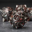 Sage s Enchanted Morningstar Nickel blood Metal Polyhedral Dice Set Dnd Dice