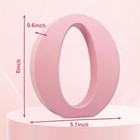 6 Inch Pink Wood Letters Unfinished Wooden Letters For Wall Maga Decorative Stan