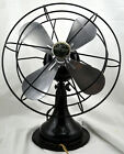 Antique Airflow 9  Fan 85  Years Old The Bottom Has Had New Fabric Added To It