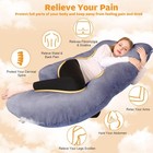 Pregnancy Pillow  U Shaped Full Body Maternity Pillow 58 Inch  Pregnant Women   