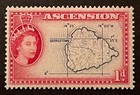 Travelstamps  1956 Ascension Islands Stamps Scott  63 Sg 58 Qeii  Mint Mogh