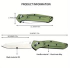 Benchmade 940 Osborne Pocketknife - Green Aluminum Axis Lock Plain Usa