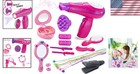 Deluxe Beauty Salon Pretend Play Set For Girls - Includes Hair Dryer   Mirror