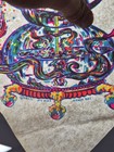Vintage Iron-on Transfer Psychedelic Black Light Skull Hookah bong Krazy Rat 70s