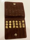 Vintage Collar Stays Set Suede Pouch - Full Set - Varying Lengths