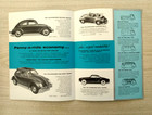 Vintage Ca  1950 s Vw Dealers Sales Brochure With Price List   Specs All Models