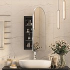 Arched Recessed Bathroom Medicine Cabinet With Mirror   Storage Wall-mounted New