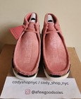 Clarks Wallabee Bape Coral Pink Mens Size Chukka Suede Boot Bathing Ape 26149863